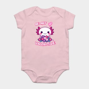 Axolotl Valentine - Be My Valentine Baby Bodysuit